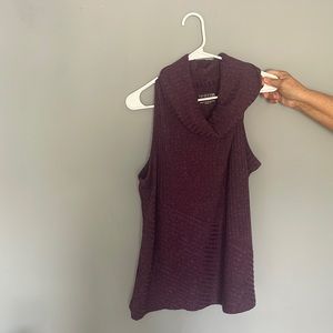 Time and Tru Sleeveless Cowl Neck Top